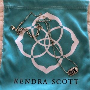 Elisa Gold Necklace In Silver Filigree Mix